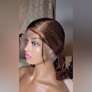 Elegant Brown Braided Wig